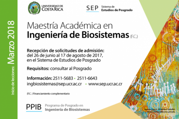 Maestría Académica en Ingeniería de Biosistemas